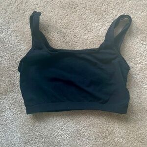 Black Sports Bra or Half Length Camisole in Size Small